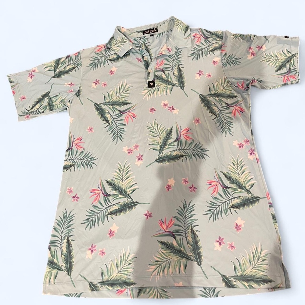 Bad Birdie tropical polo